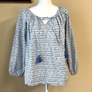 J Crew Top with Tassels